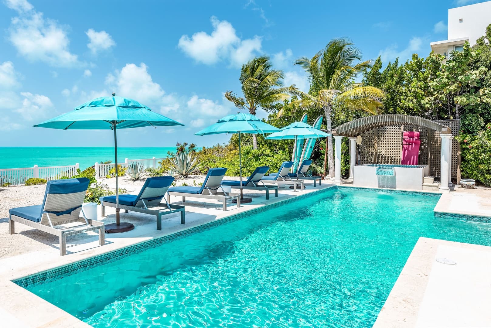 Pool and ocean ambient view